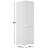 Холодильник с морозильником Candy CFN6200W
