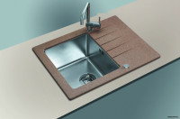 Кухонная мойка Tolero Twist TTS-660 (серый 701)