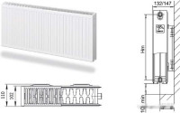 Радиатор Лемакс Compact 22 300x600