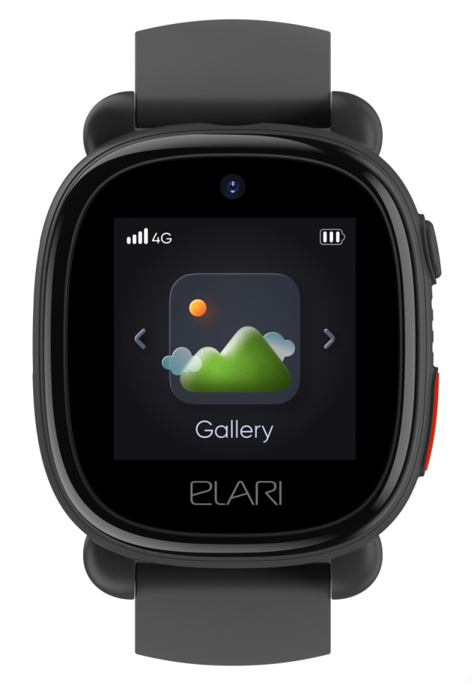 Детские умные часы Elari KidPhone 4G Lite (черный)