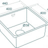 Кухонная мойка Paulmark Lassan PM304444-GM