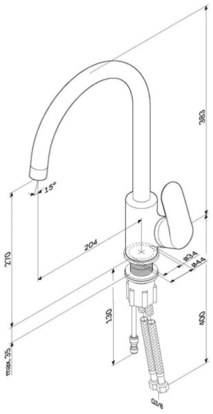 Смеситель Am.Pm Like F8007722
