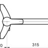 Смеситель Rubineta Uno-12/G (N2GD01)