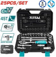 Универсальный набор инструментов Total THT121251 (25 предметов)