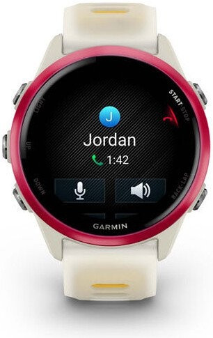 Умные часы Garmin Forerunner 570 42 мм (бежевый/розовый)