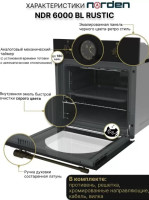 Духовой шкаф Norden \NRD 6000 BL Rustic
