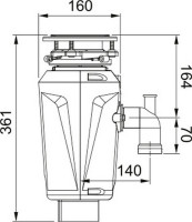 Измельчитель пищевых отходов Franke Slim 50 134.0715.098