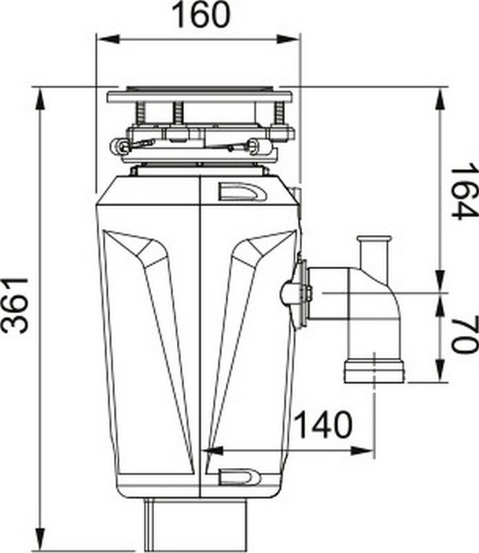 Измельчитель пищевых отходов Franke Slim 50 134.0715.098