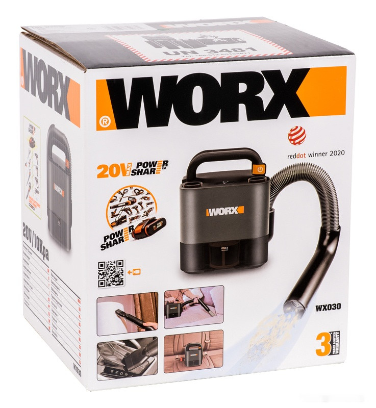 Пылесос Worx WX030 (с 1 АКБ 2Ah и ЗУ)