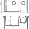 Кухонная мойка Polygran Brig-620 (черный 16)