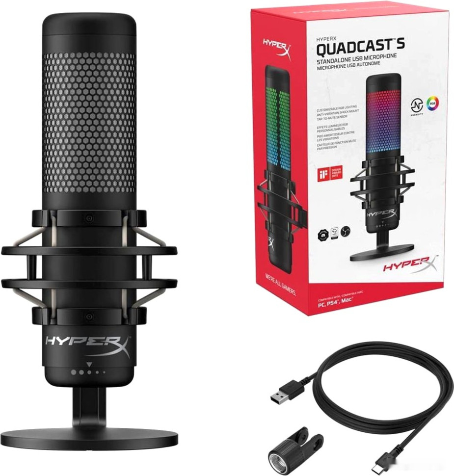 Микрофон HyperX QuadCast S