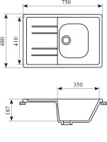 Кухонная мойка Gran-Stone GS-25 (307 терракот)