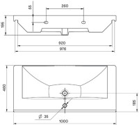 Умывальник Santek Миранда 100 1.WH30.2.249