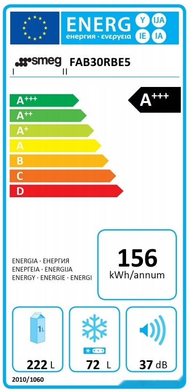 Холодильник Smeg FAB30RBE5