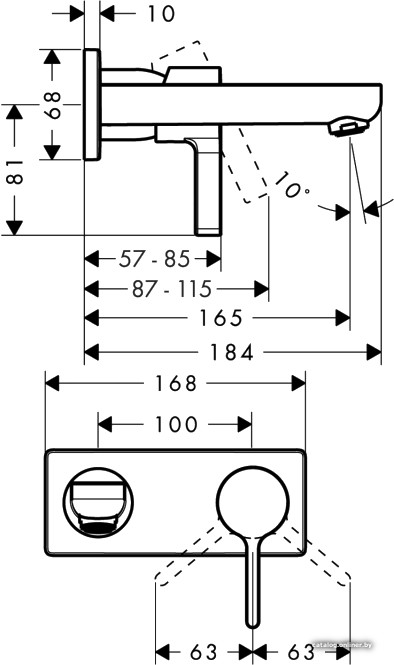 Смеситель Hansgrohe Metris S 31162000