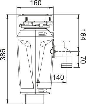 Измельчитель пищевых отходов Franke Slim 75 134.0715.096