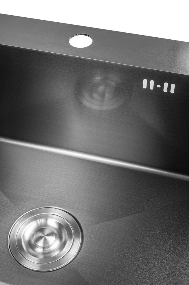 Кухонная мойка Saniteco 6045 Nano (с сифоном, дозатором и коландером)