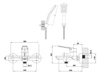Смеситель ESKO SB 54 Singapore black