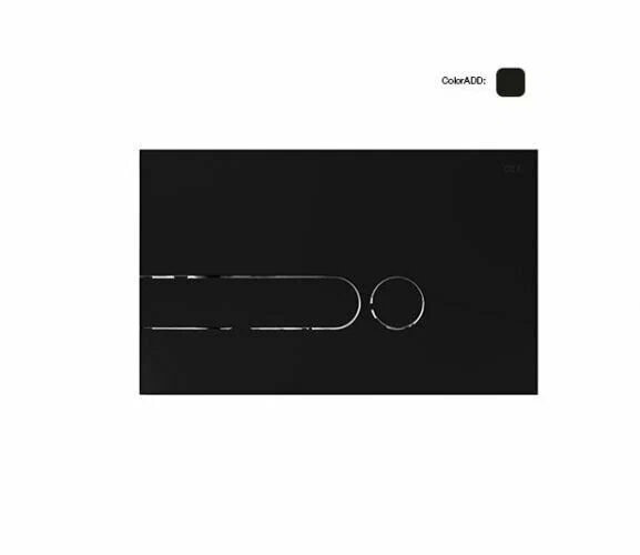 Панель смыва OLI Iplate 670005 (черный soft-touch)