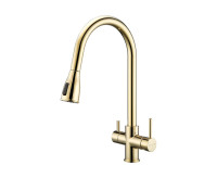 Смеситель Paulmark Lange La214212-SBG (золото/светлое брашированное золото)