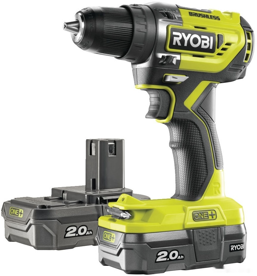 Дрель-шуруповерт Ryobi R18DD5-220S 5133003733 (с 2-мя АКБ, сумка)