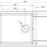 Кухонная мойка AquaSanita Tesa plus SQT 105 110 AW beige