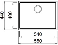 Кухонная мойка Elleci Quadra 110 Undermount K96 White