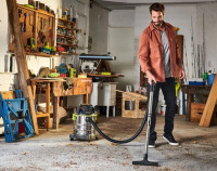 Промышленный пылесос Ryobi R18WDV-0 (без батареи)