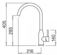 Смеситель Elleci Adige G40 Full Black
