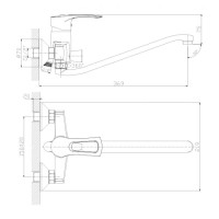 Смеситель Rossinka Silvermix T40-34