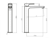 Смеситель Villeroy &amp; Boch Architectura Square TVW125002000
