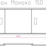 Экран для ванной Onika Монако 150 (белый)
