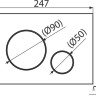 Панель смыва Alcaplast M672 (хром матовый)