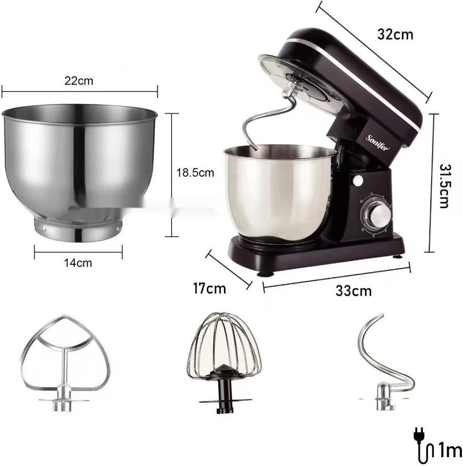 Кухонный комбайн Sonifer SF-8065 (черный)