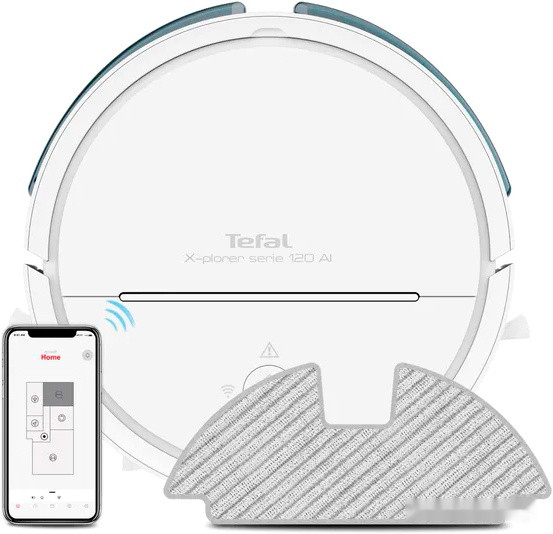 Робот-пылесос Tefal X-Plorer Serie 120 Ai Animal & Allergy RG7867WH
