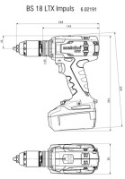 Винтовёрт  Metabo BS 18 LTX Impuls
