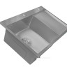 Кухонная мойка Astir Decor Satin C78x51L (с сифоном, дозатором и коландером)