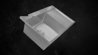 Кухонная мойка Astir Decor Satin C78x51L (с сифоном, дозатором и коландером)