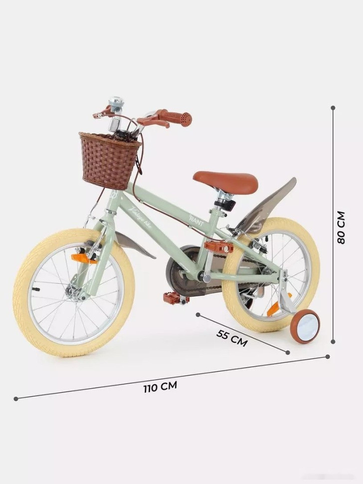 Детский велосипед Rant Vintage 16 (мятный)