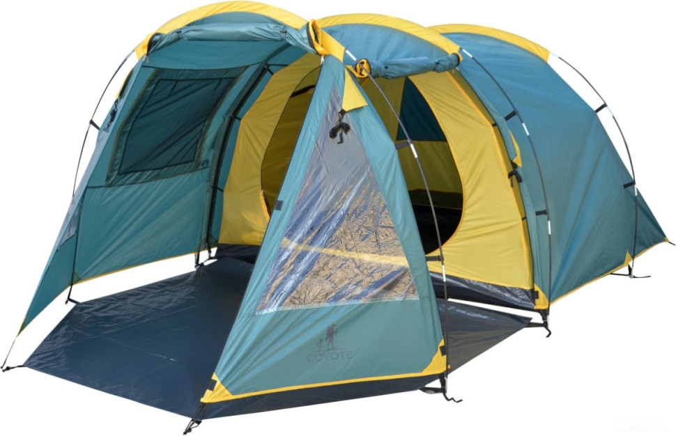 Палатка Coyote Dakota CL-A08-Green (со спальным мешком ZC-SB001 красный)