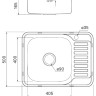 Кухонная мойка IDDIS Basic BAS65SLi77 (чаша слева)