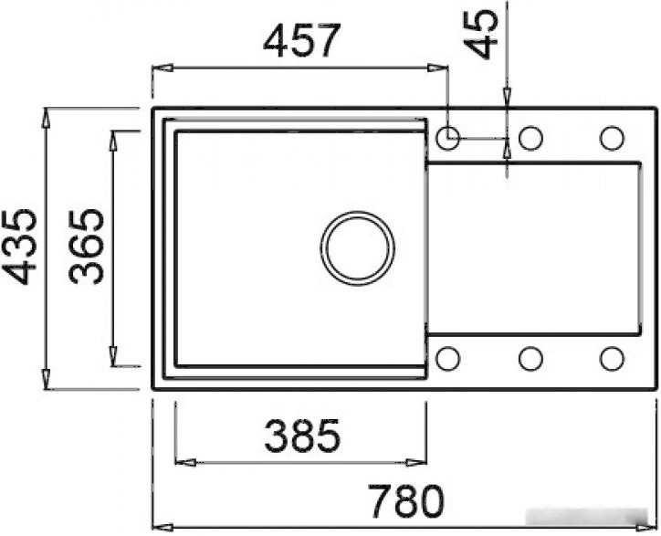 Кухонная мойка Elleci Easy 290 G68 Bianco