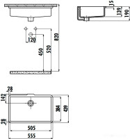 Умывальник Creavit TP 51x38 TP738-00CB00E-0000