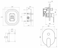 Смеситель Ravak Chrome CR 065.00 + R-box