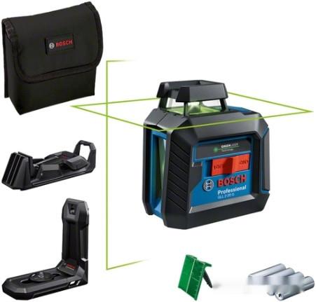 Лазерный нивелир Bosch GLL 2-20 G Professional 0601065000 (сумка, держатель, 4xAA)