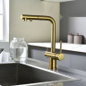 Смеситель Paulmark Serpentine Se213222-BG (золото/брашированное золото)