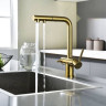 Смеситель Paulmark Serpentine Se213222-BG (золото/брашированное золото)