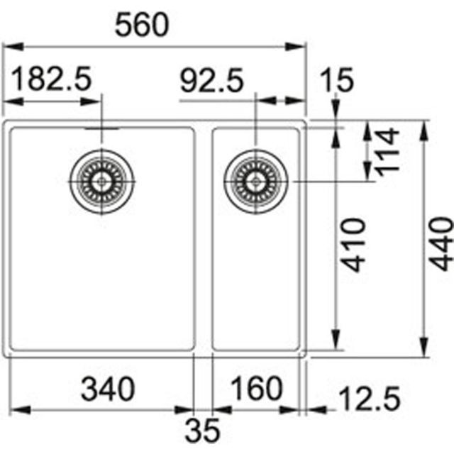 Кухонная мойка Franke SID 160 (Оникс)