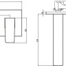 Смеситель Villeroy & Boch Architectura Square TVW125003000