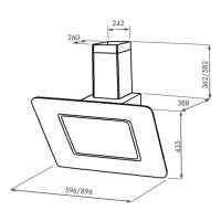 Вытяжка ZorG Technology Venera 750 60 S белая